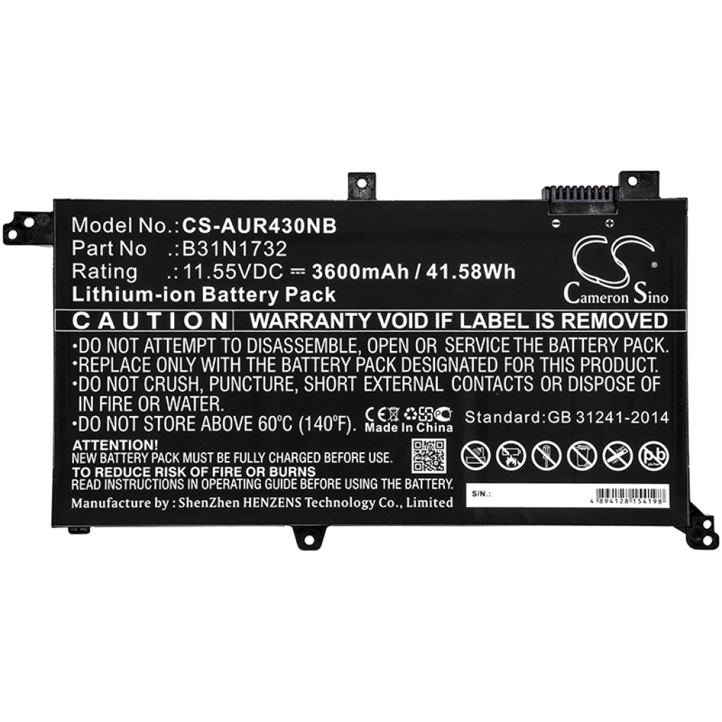 Notebook batterij Asus VivoBook S14 S430UA-EB011T (CS-AUR430NB)