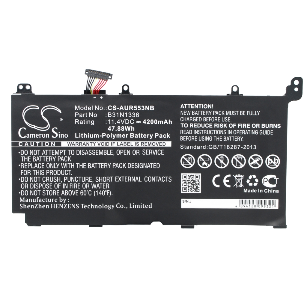 Notebook batterij Asus CS-AUR553NB