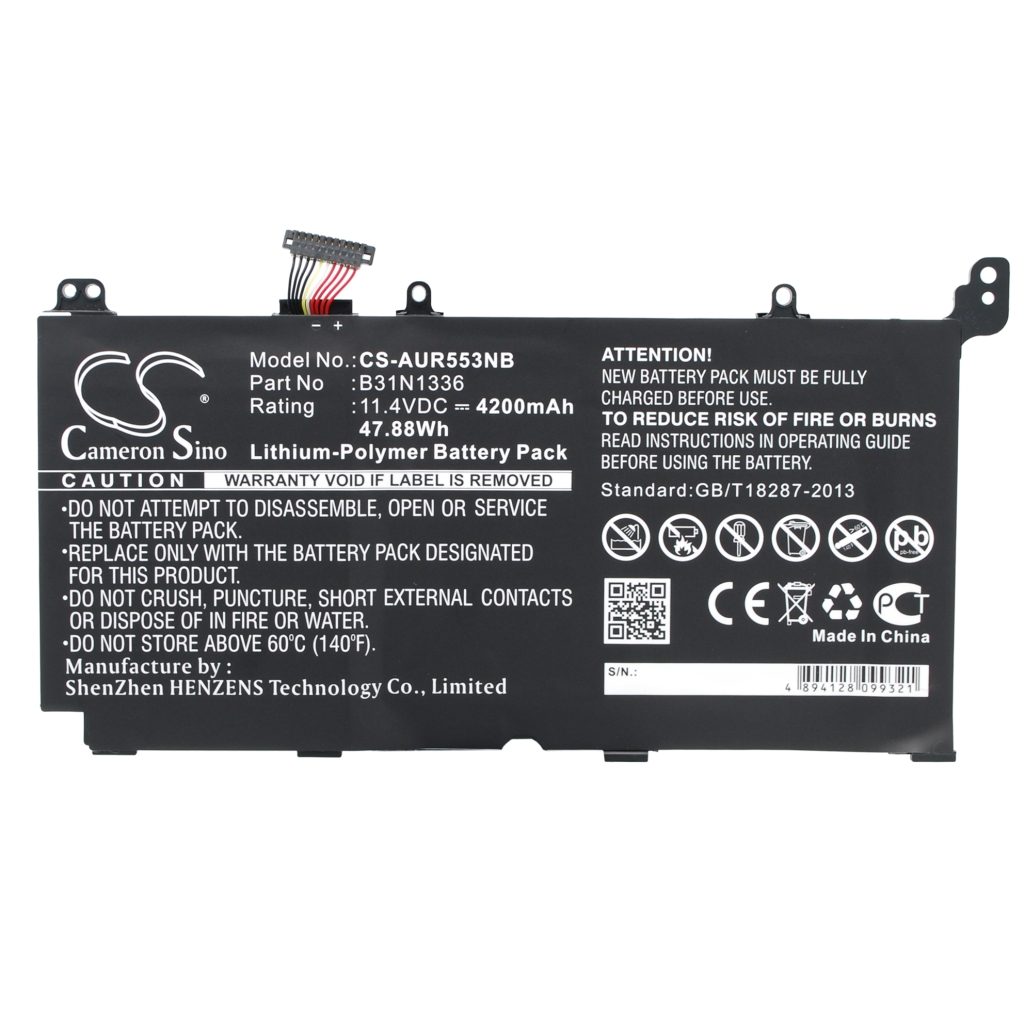 Notebook batterij Asus VivoBook K551LA-XX191H (CS-AUR553NB)