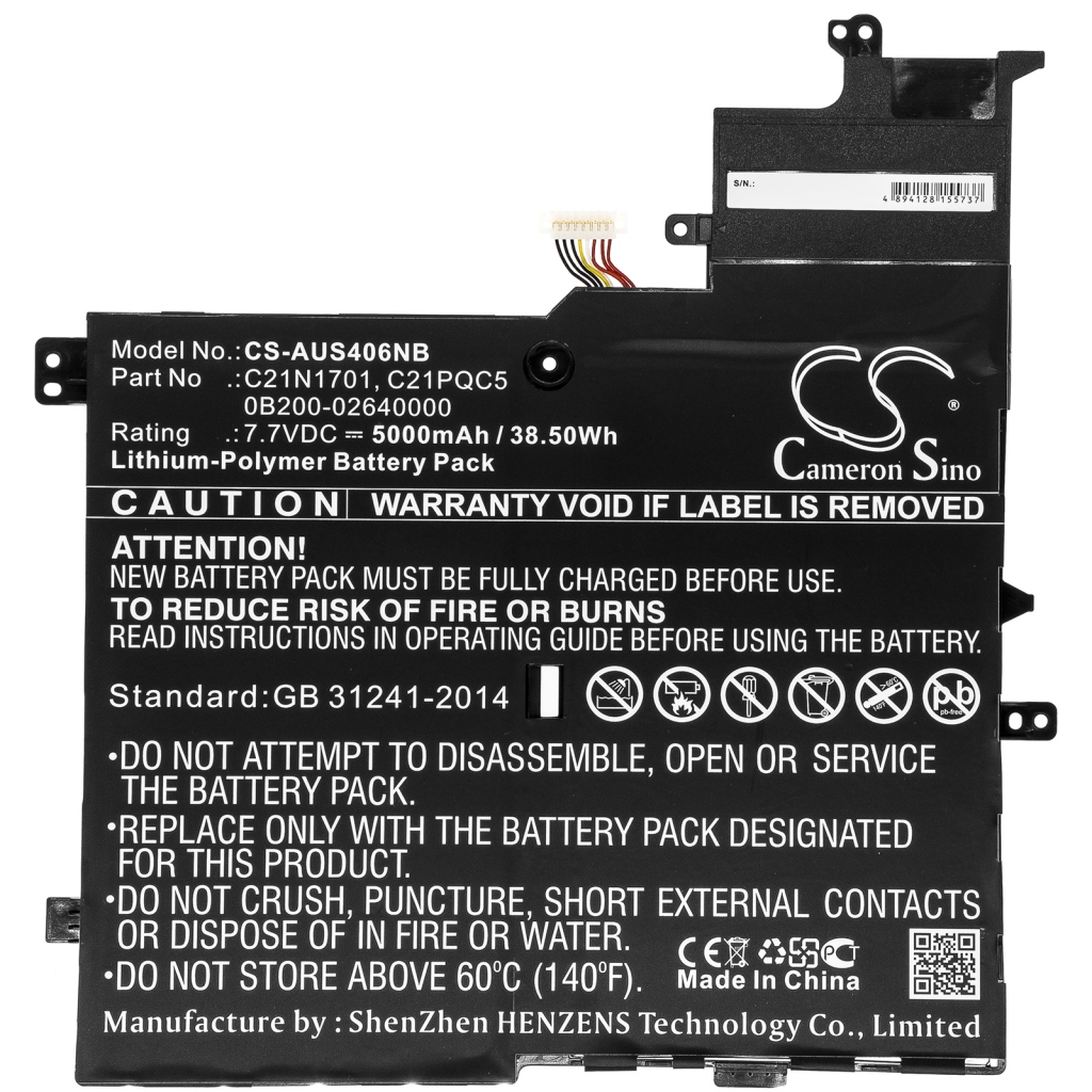 Batterijen Vervangt C21N1701