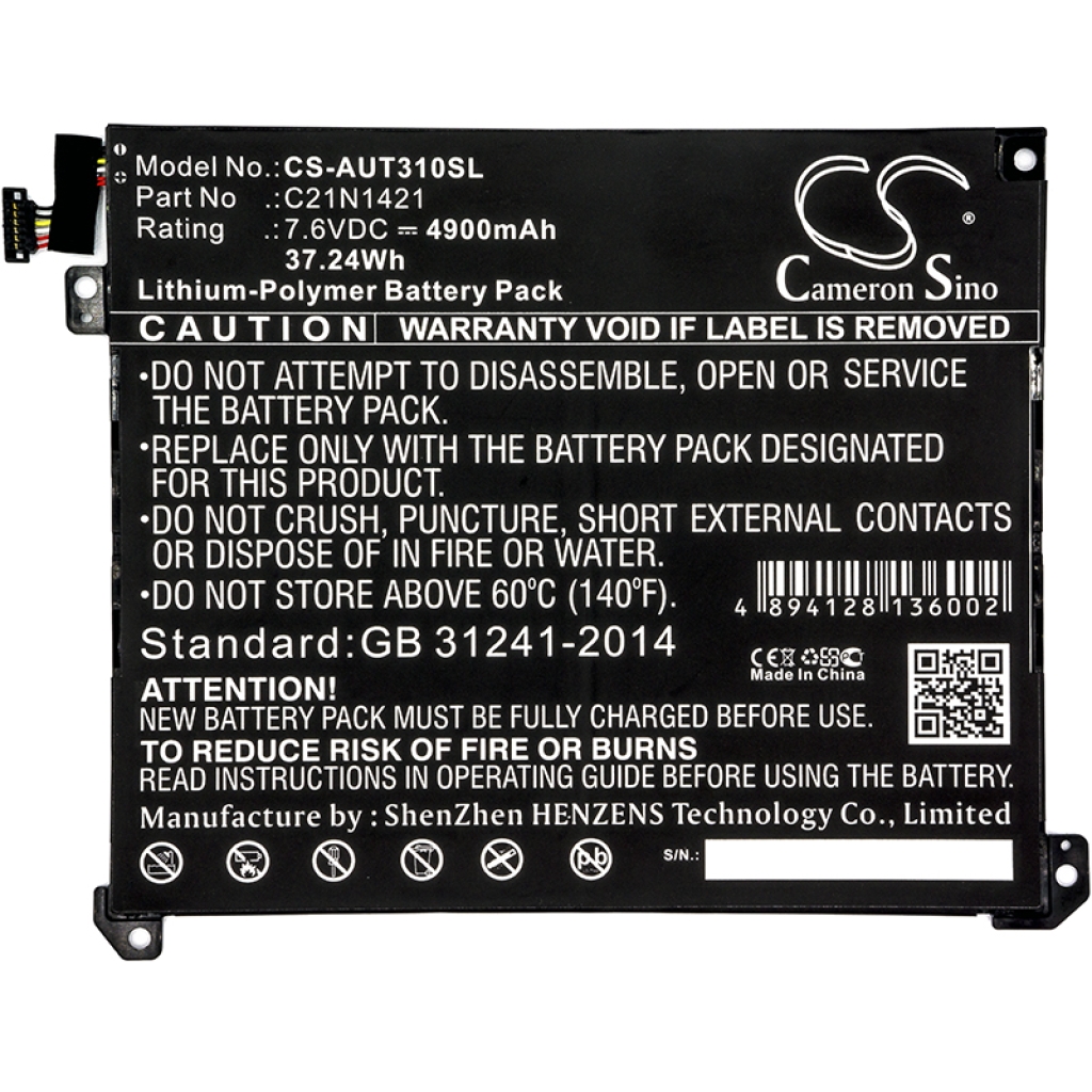 Tablet batterijen Asus CS-AUT310SL