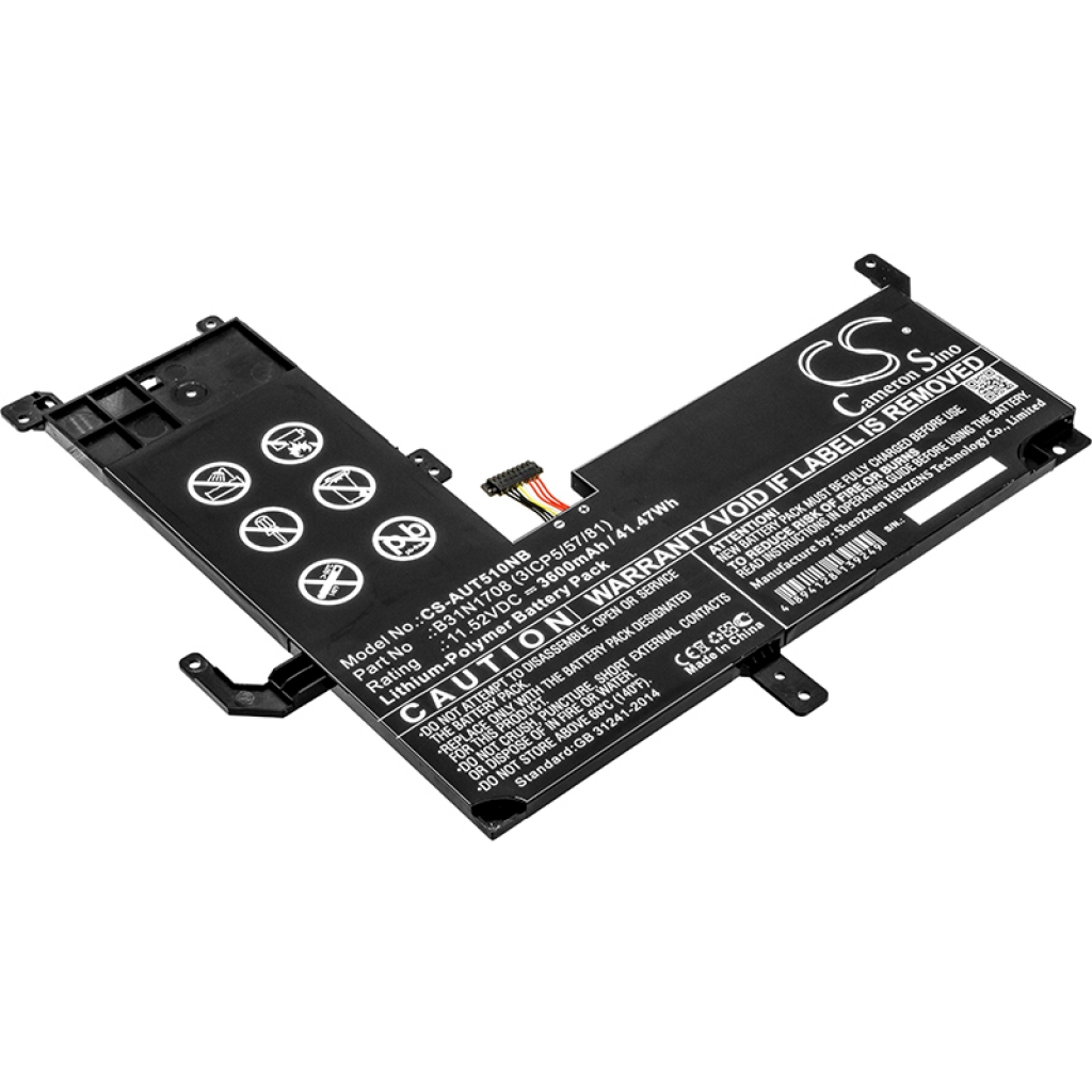 Notebook batterij Asus TP510UA-RH31T (CS-AUT510NB)