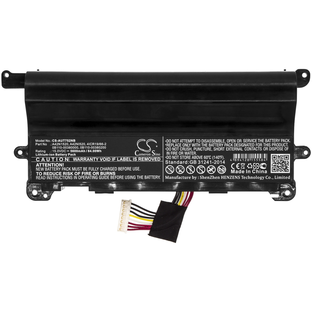 Notebook batterij Asus G752VY-DH78K (CS-AUT752NB)