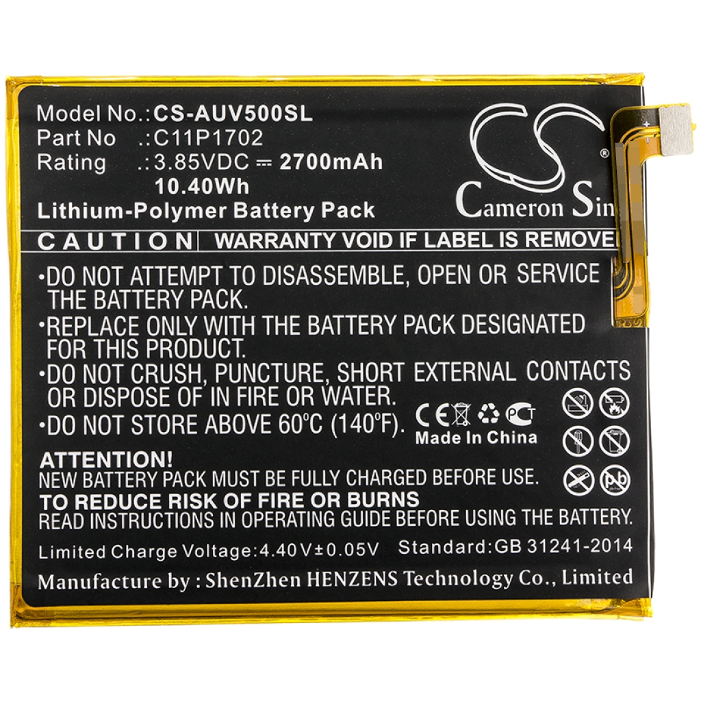 Batterij voor mobiele telefoon Asus CS-AUV500SL