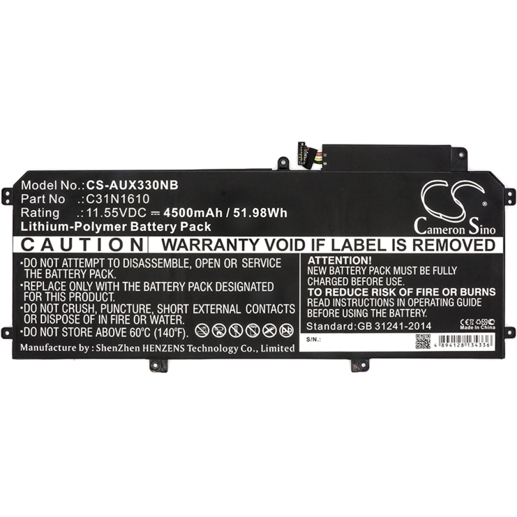 Notebook batterij Asus UX330CA-FB038T (CS-AUX330NB)