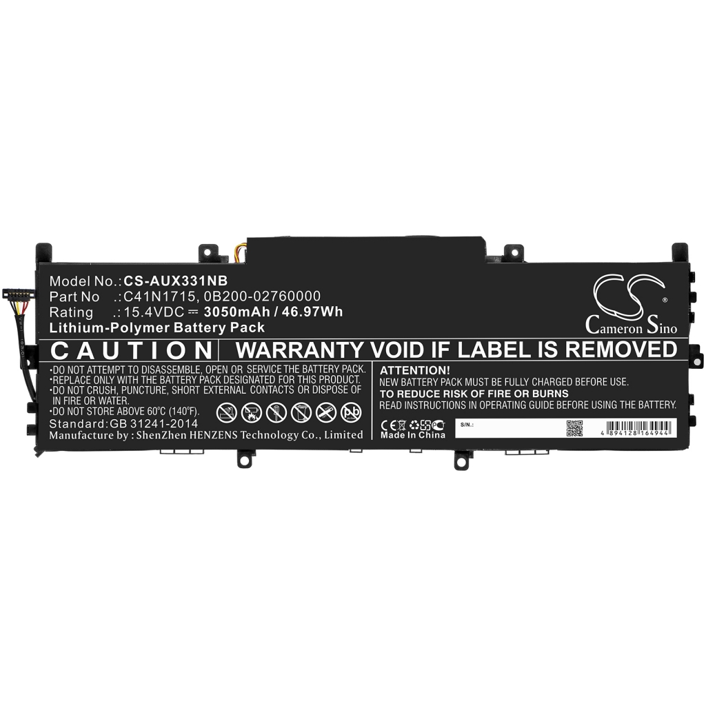 Notebook batterij Asus Zenbook 13 UX331UN-EG006T