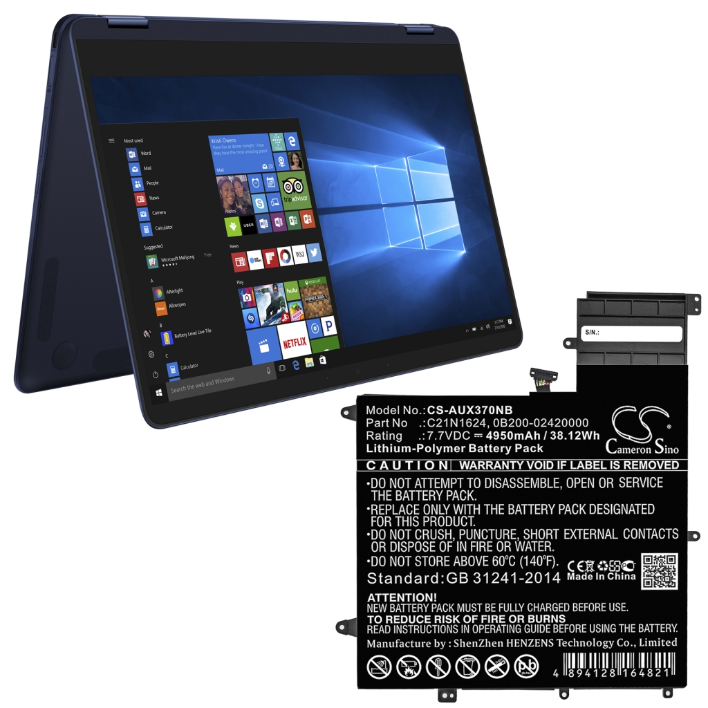 Notebook batterij Asus ZenBook Flip S UX370UA-C4198T (CS-AUX370NB)