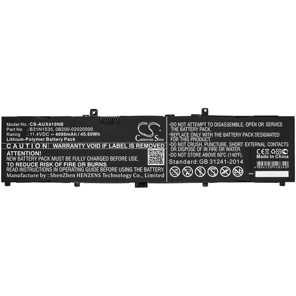 Notebook batterij Asus CS-AUX410NB