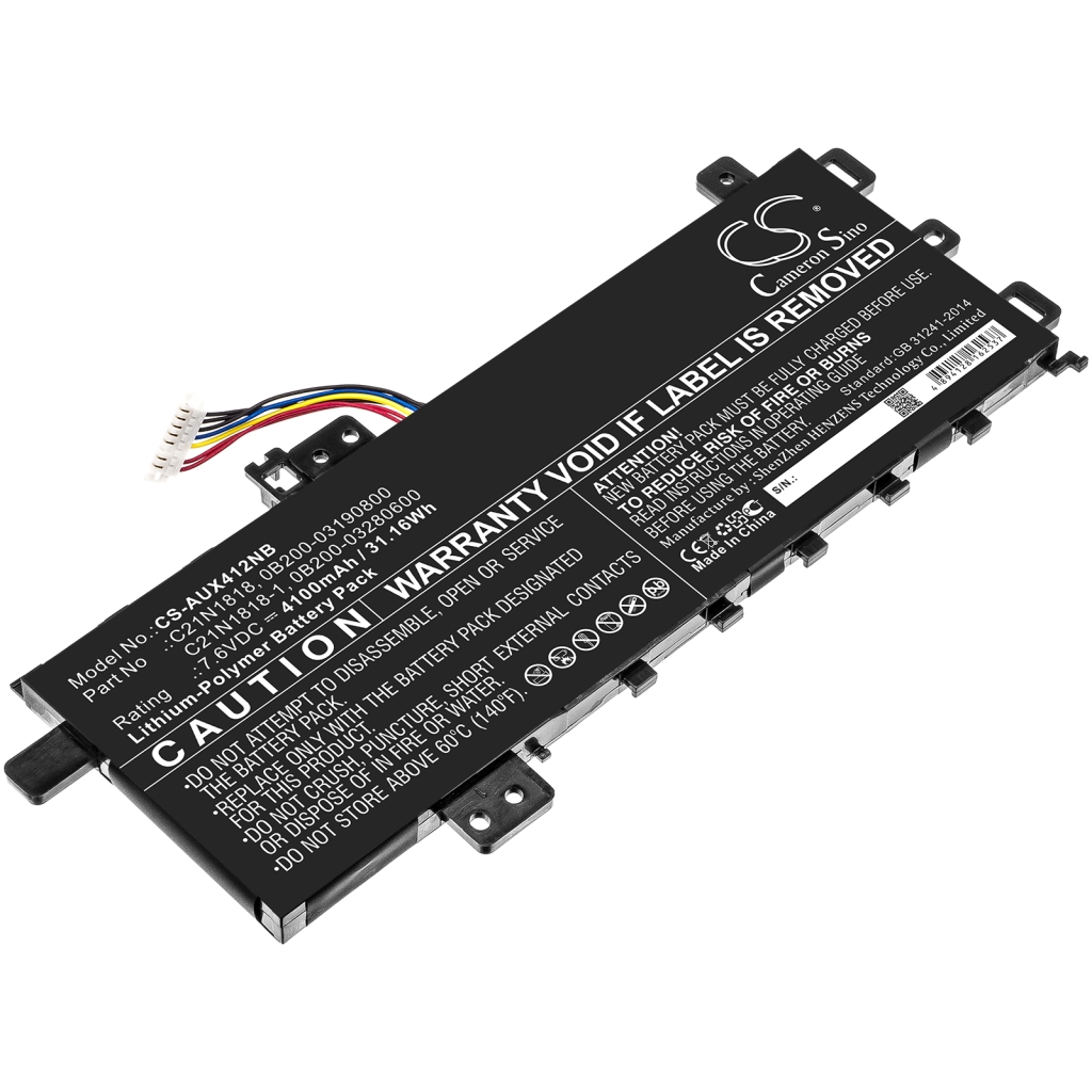 Notebook batterij Asus VivoBook 15 F512FA-BQ150R (CS-AUX412NB)