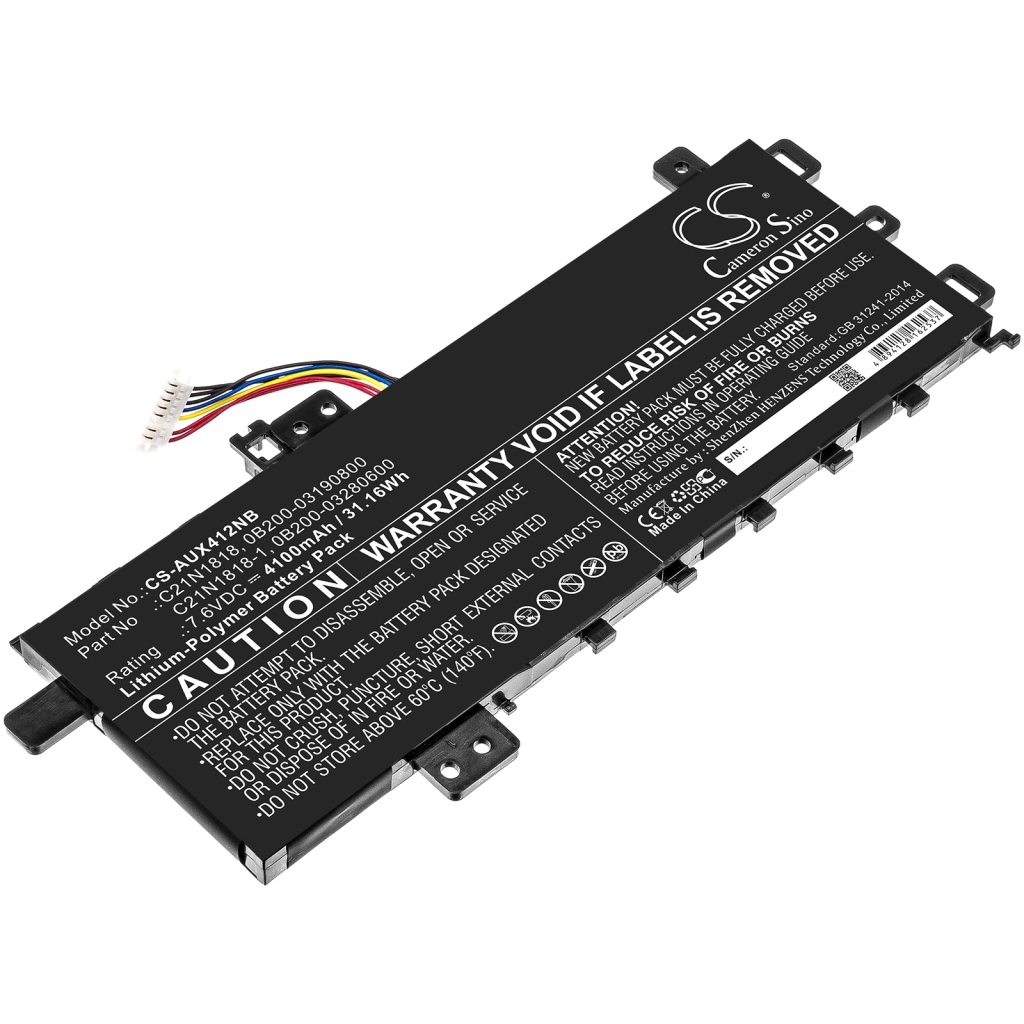 Notebook batterij Asus CS-AUX412NB