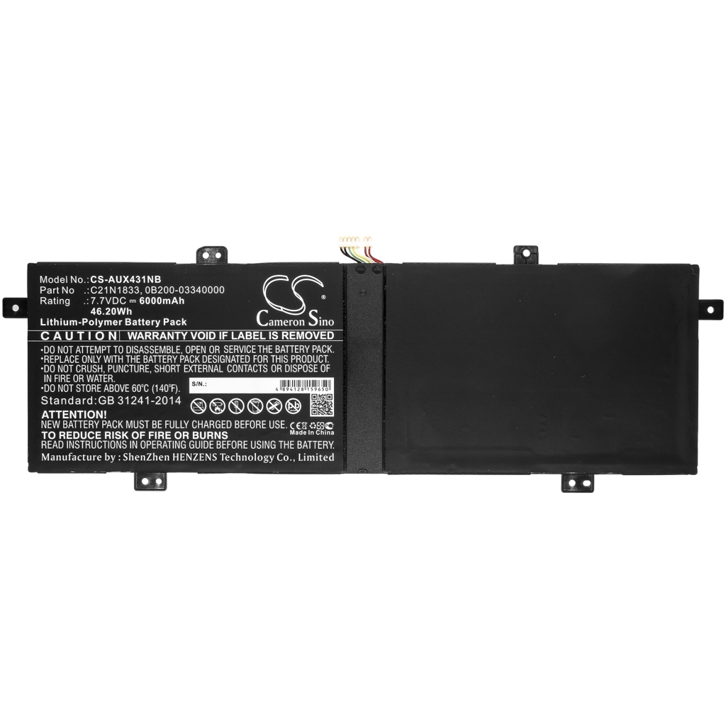 Notebook batterij Asus ZenBook 14 UX431FA-AM022R (CS-AUX431NB)