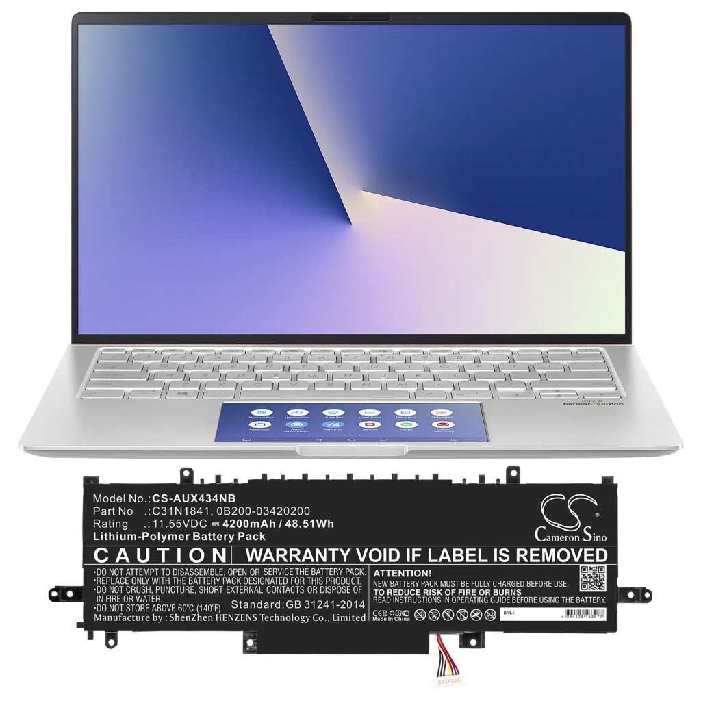 Notebook batterij Asus ZenBook Flip 14 UX463FA-APC1201T (CS-AUX434NB)