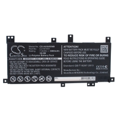 Compatibele batterijvervanging voor Asus  0B200-01320000, C21N1401, 0B200-01040000, 0B200-01320400, 0B200-01130200...