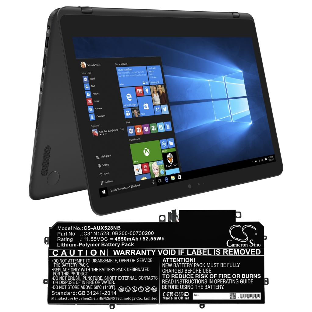 Notebook batterij Asus ZenBook Flip UX360CA-C4181T (CS-AUX528NB)