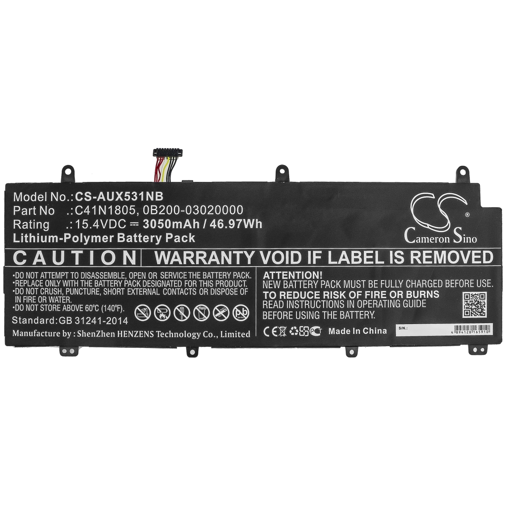 Notebook batterij Asus Zephyrus S GX531