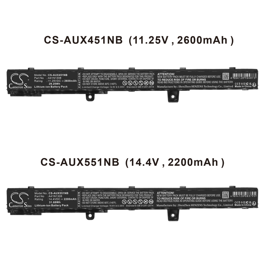 Notebook batterij Asus CS-AUX551NB