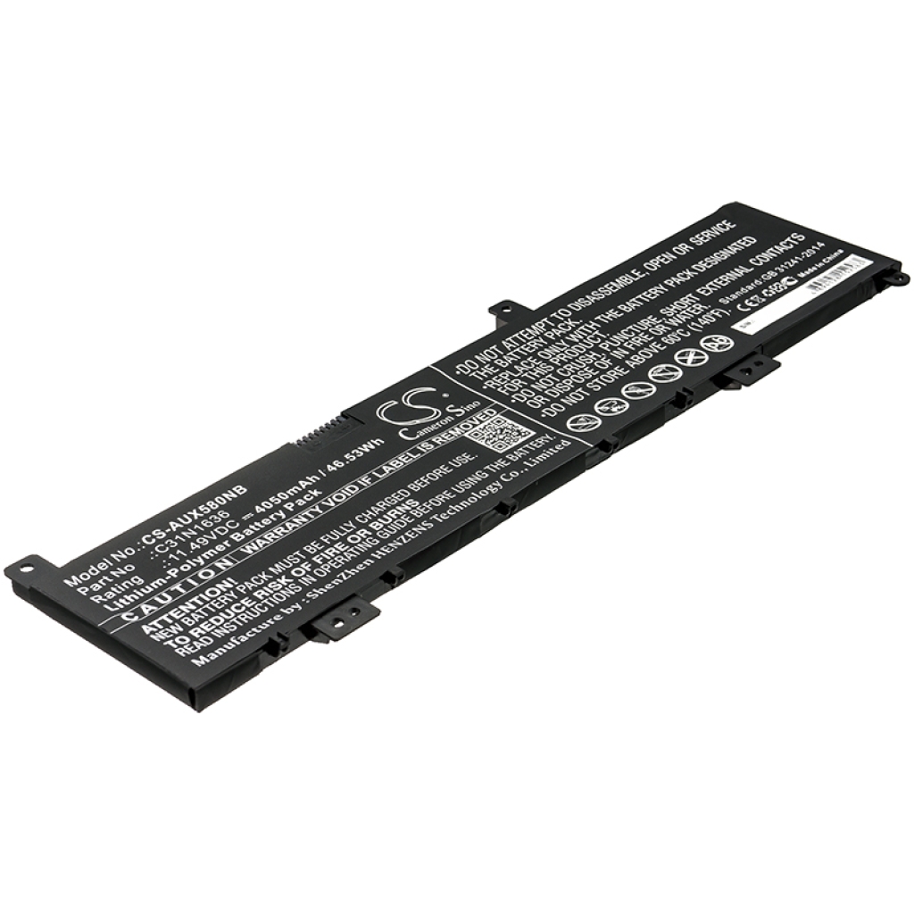 Notebook batterij Asus N580GD-E4171T (CS-AUX580NB)