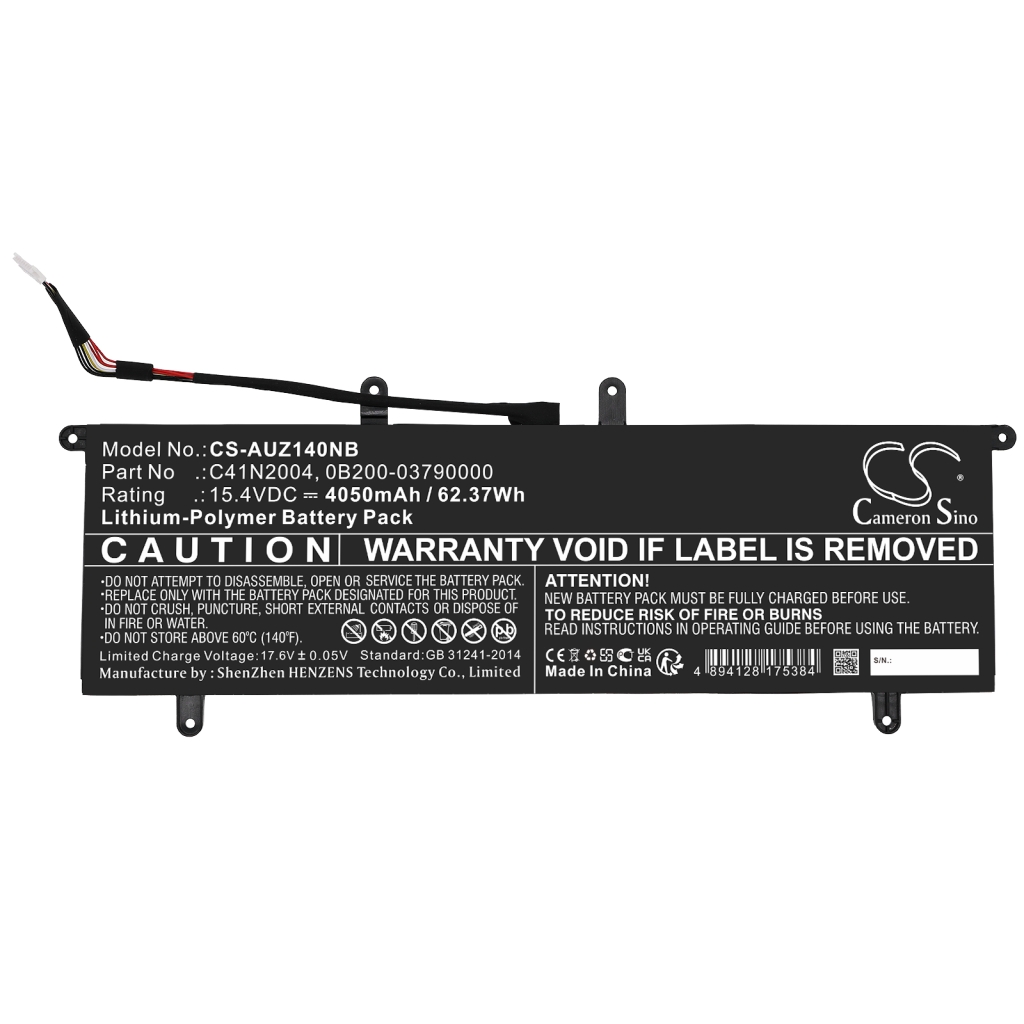 Notebook batterij Asus CS-AUZ140NB