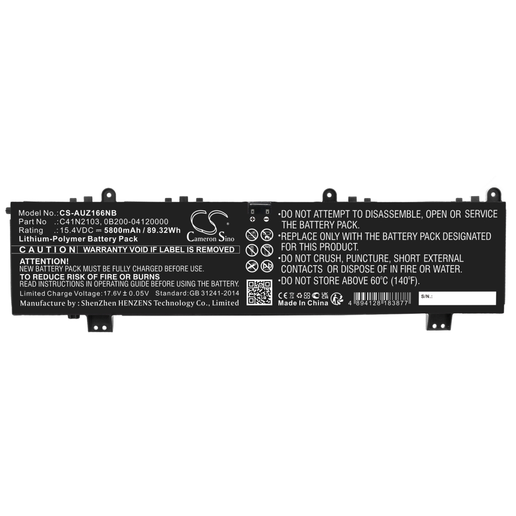 Notebook batterij Asus CS-AUZ166NB