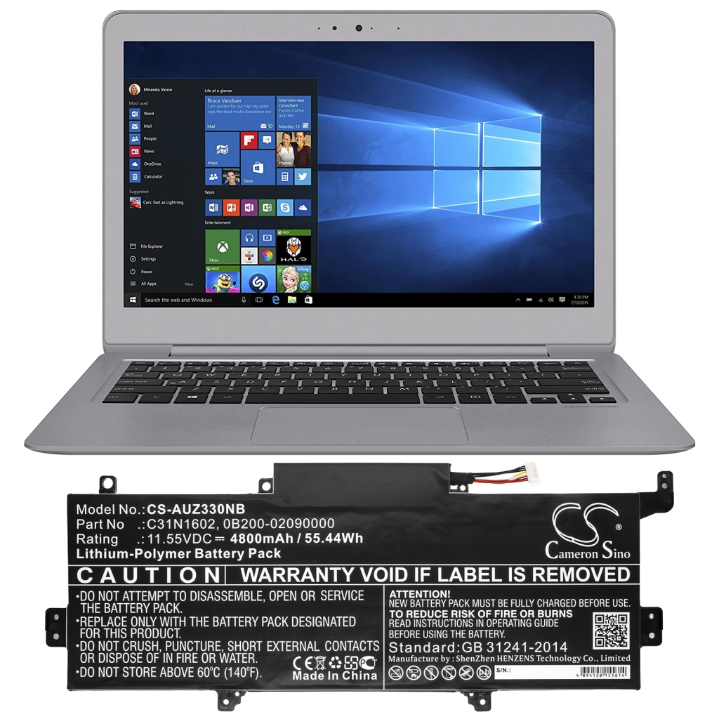 Notebook batterij Asus Zenbook UX330UA-AH5Q (CS-AUZ330NB)