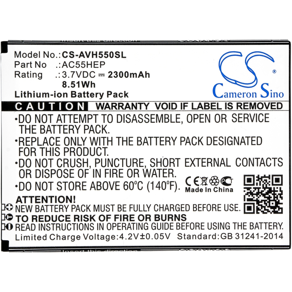 Batterijen Batterij voor mobiele telefoon CS-AVH550SL