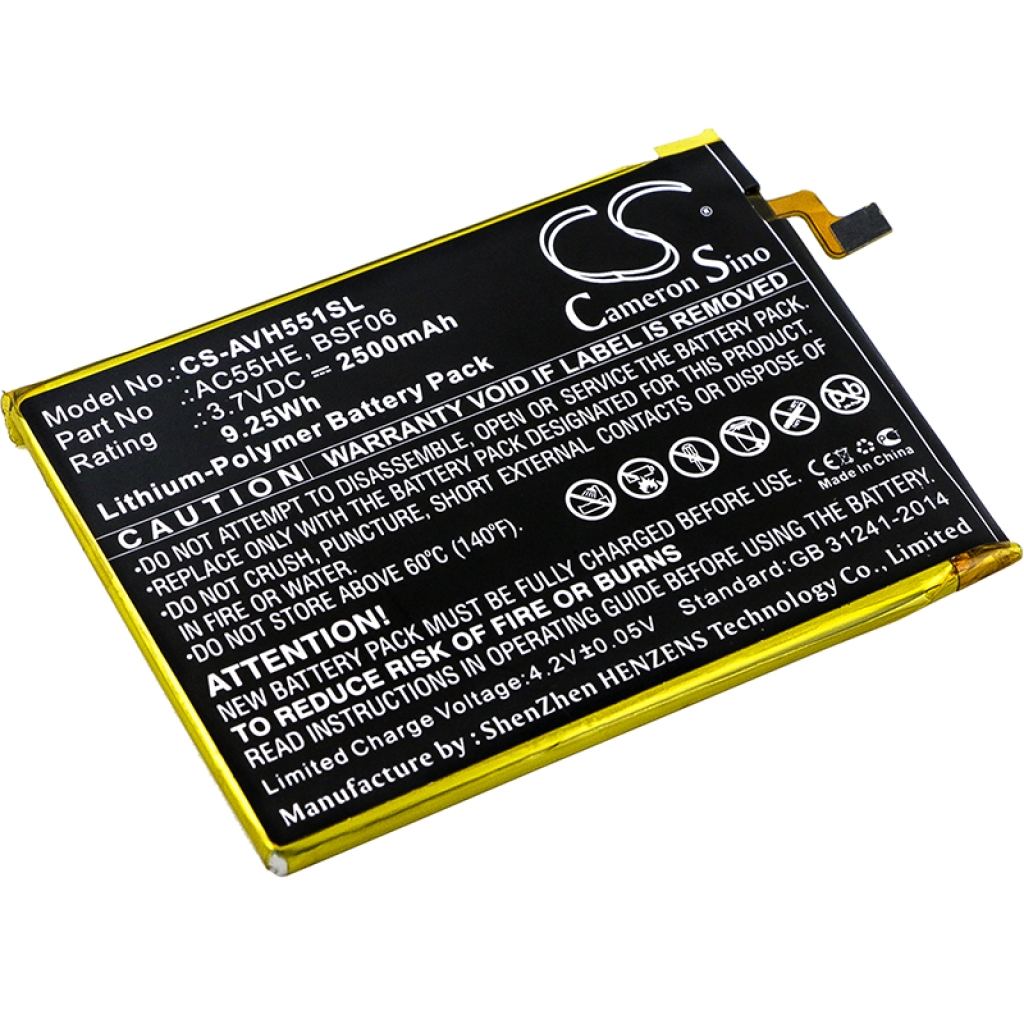 Batterij voor mobiele telefoon Archos CS-AVH551SL