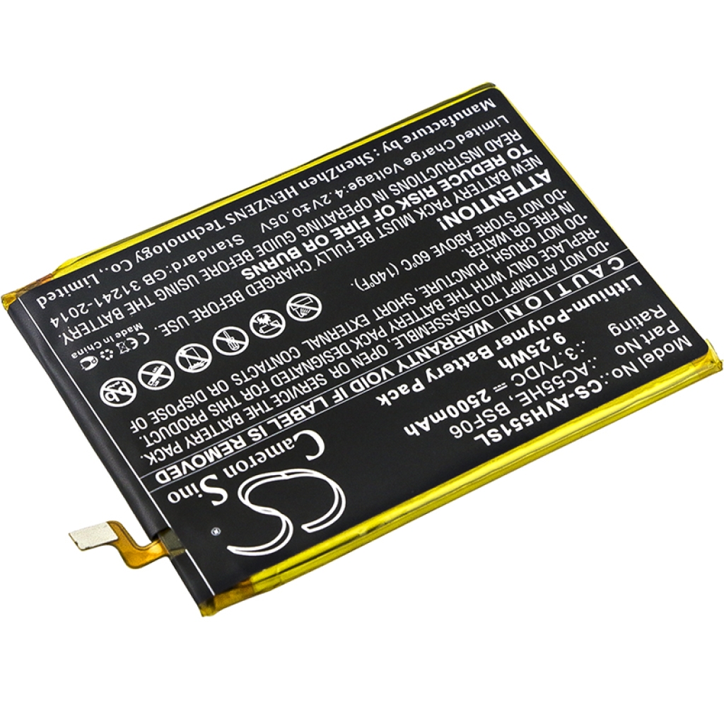 Batterij voor mobiele telefoon Archos CS-AVH551SL