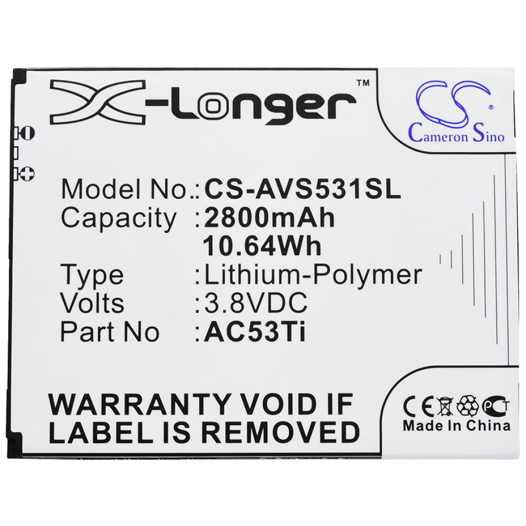 Batterij voor mobiele telefoon Archos CS-AVS531SL