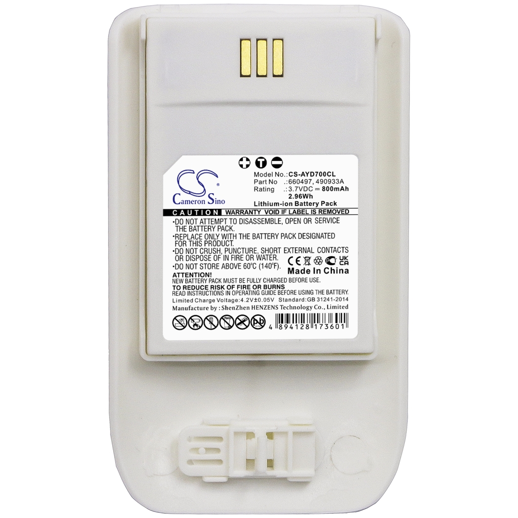 Draadloze telefoon batterij Ascom DH7-ABBA