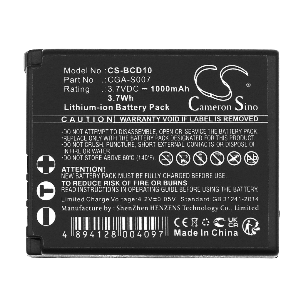 Batterij voor camera Panasonic CS-BCD10