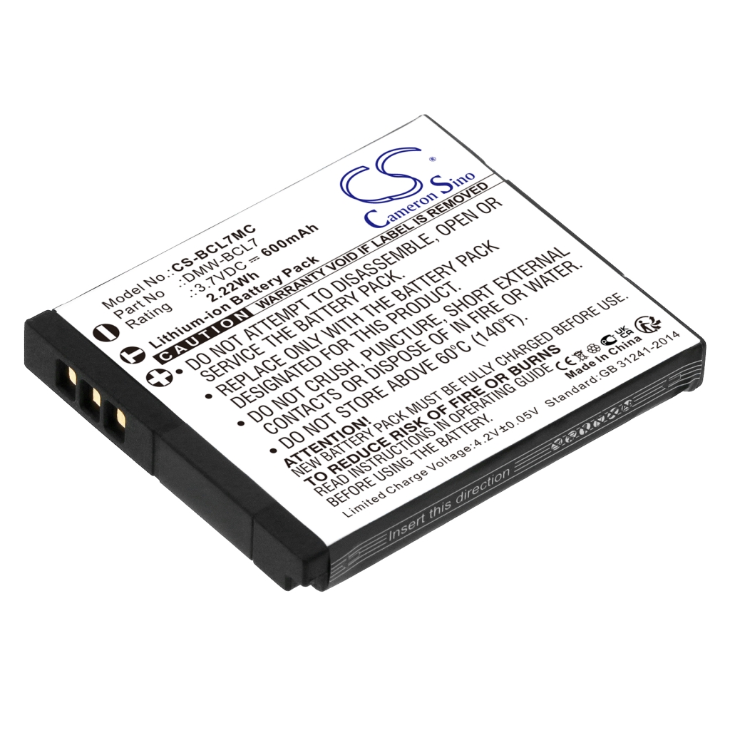 Batterij voor camera Panasonic CS-BCL7MC