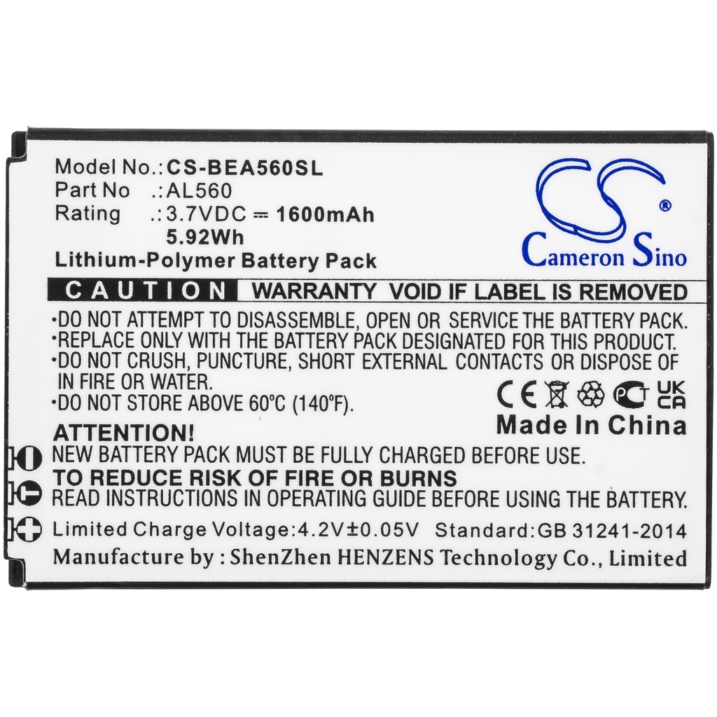 Batterijen Batterij voor mobiele telefoon CS-BEA560SL