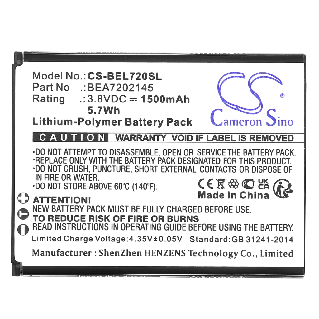 Batterij voor mobiele telefoon Bea-fon CS-BEL720SL