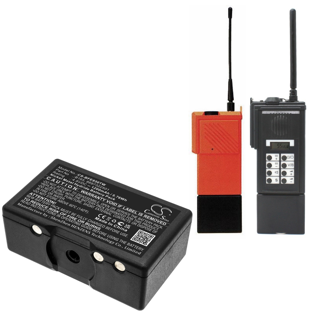 Batterij voor tweerichtingsradio Bosch HFE-165 (CS-BFE850TW)