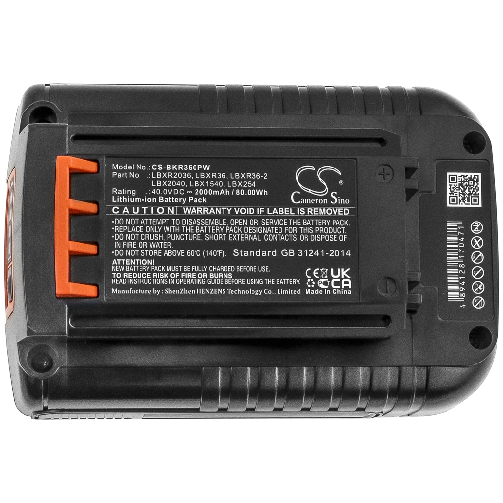 Compatibele batterijvervanging voor Black 