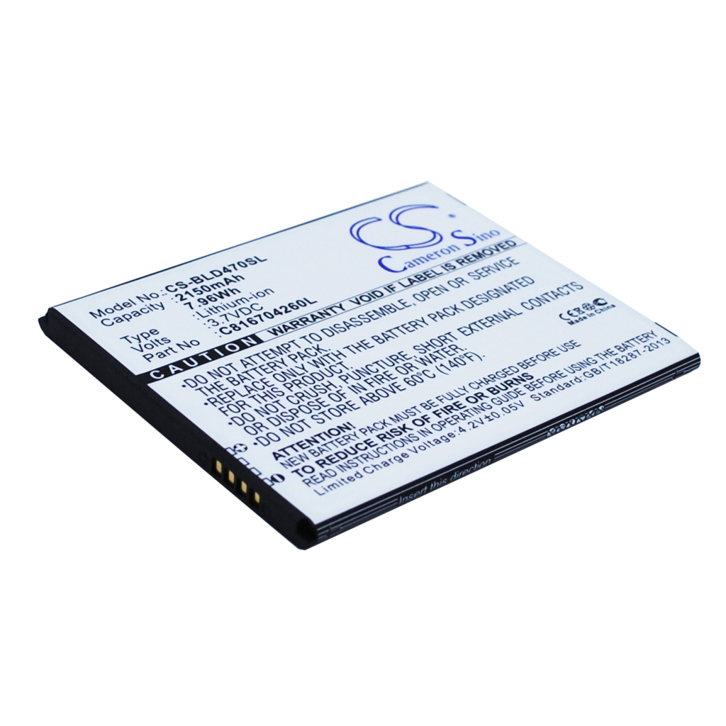 Compatibele batterijvervanging voor BLU C816704260L