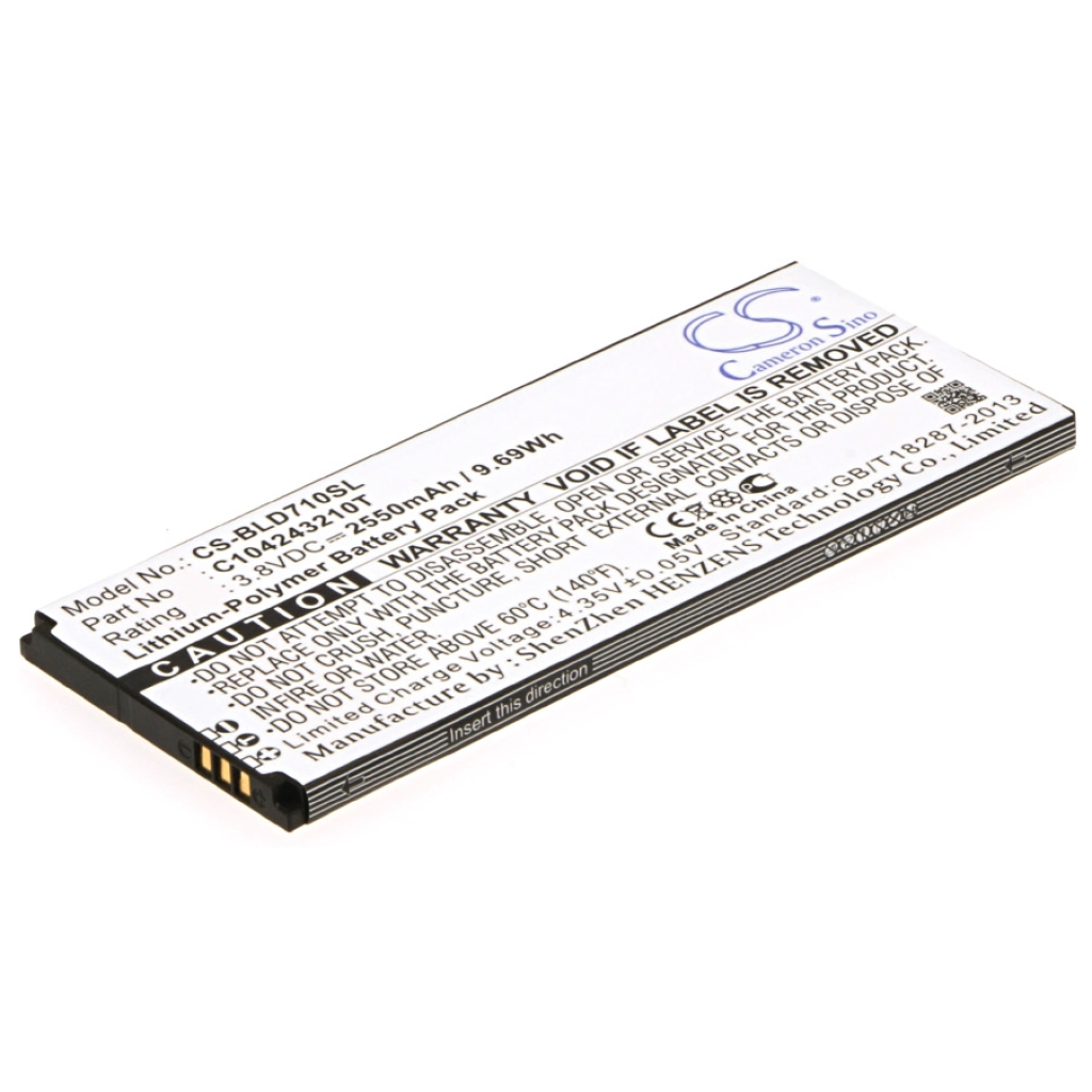 Compatibele batterijvervanging voor BLU C104243210T