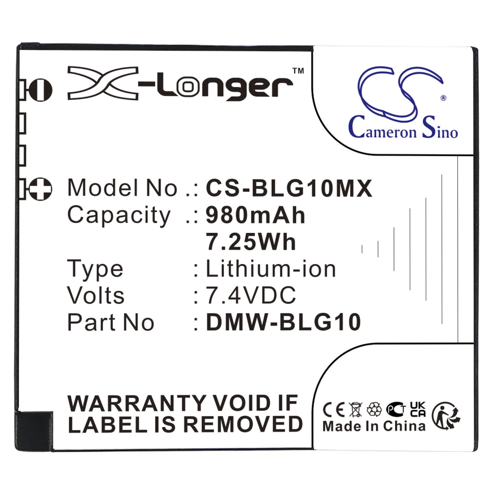 Batterij voor camera Panasonic CS-BLG10MX