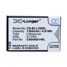 Compatibele batterijvervanging voor BLU C664404140L,C664404140T