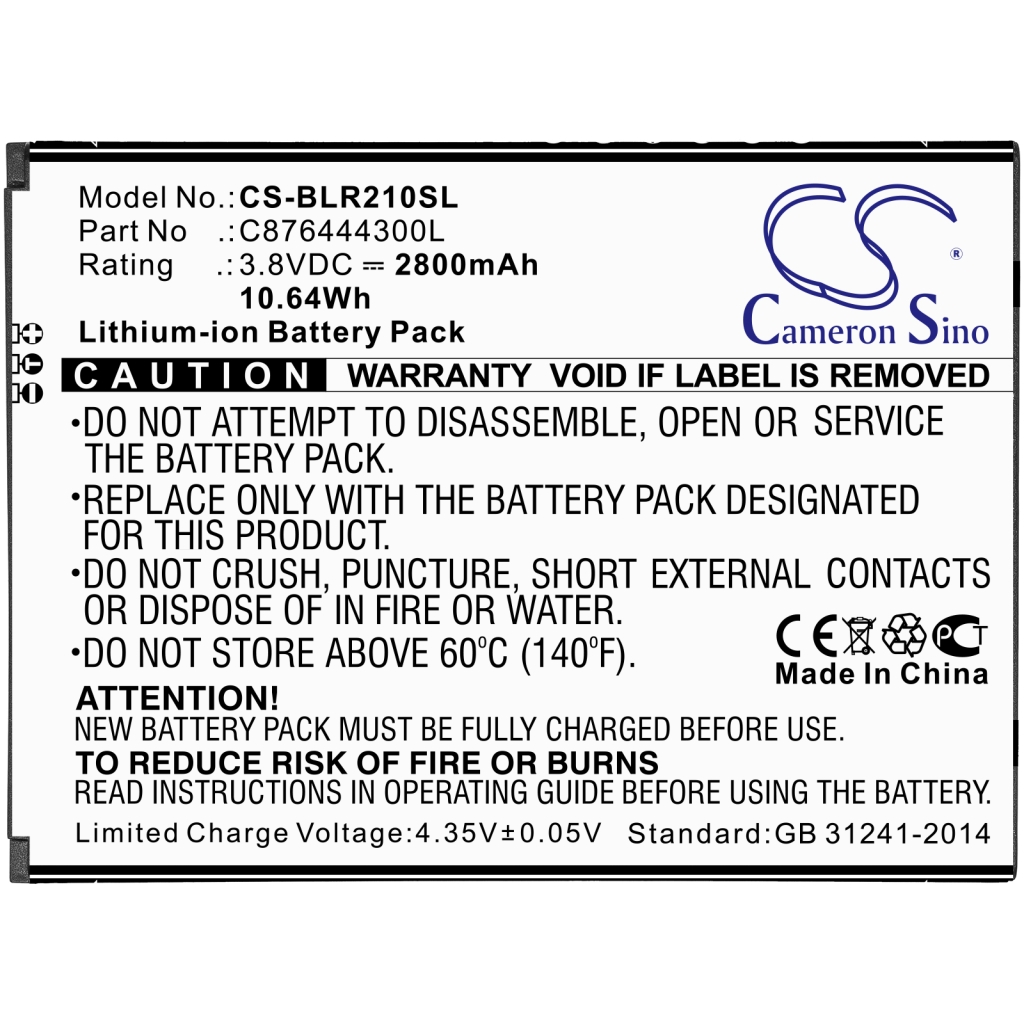 Batterij voor mobiele telefoon BLU CS-BLR210SL