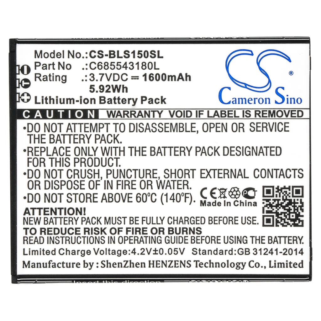 Batterij voor mobiele telefoon BLU CS-BLS150SL