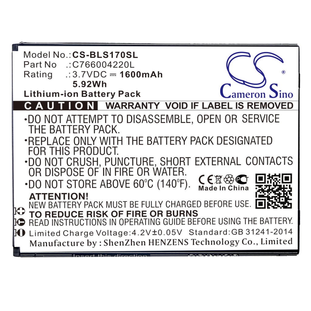 Batterij voor mobiele telefoon BLU CS-BLS170SL