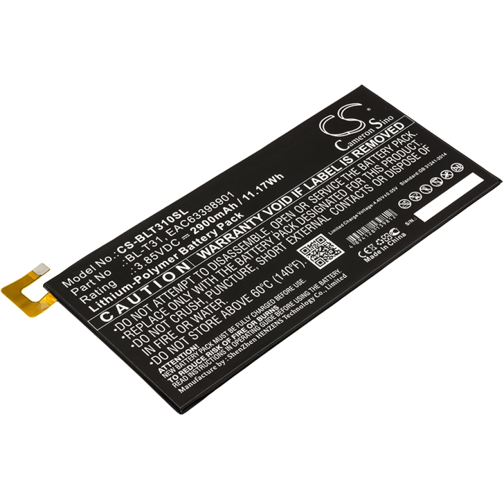 Tablet batterijen LG CS-BLT310SL