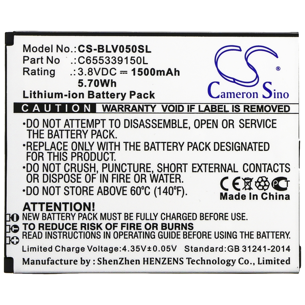 Batterijen Vervangt C655339150L