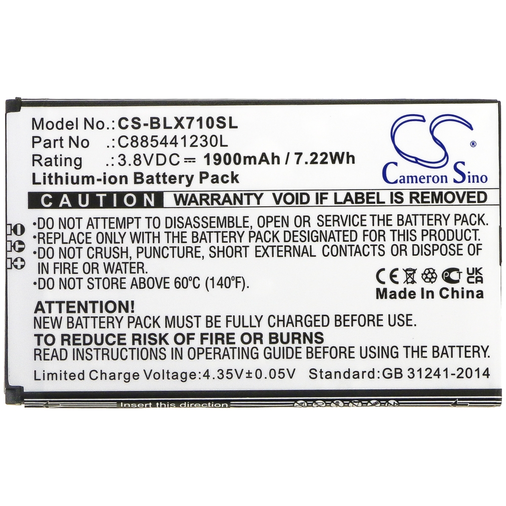 Batterijen Vervangt C885441230L