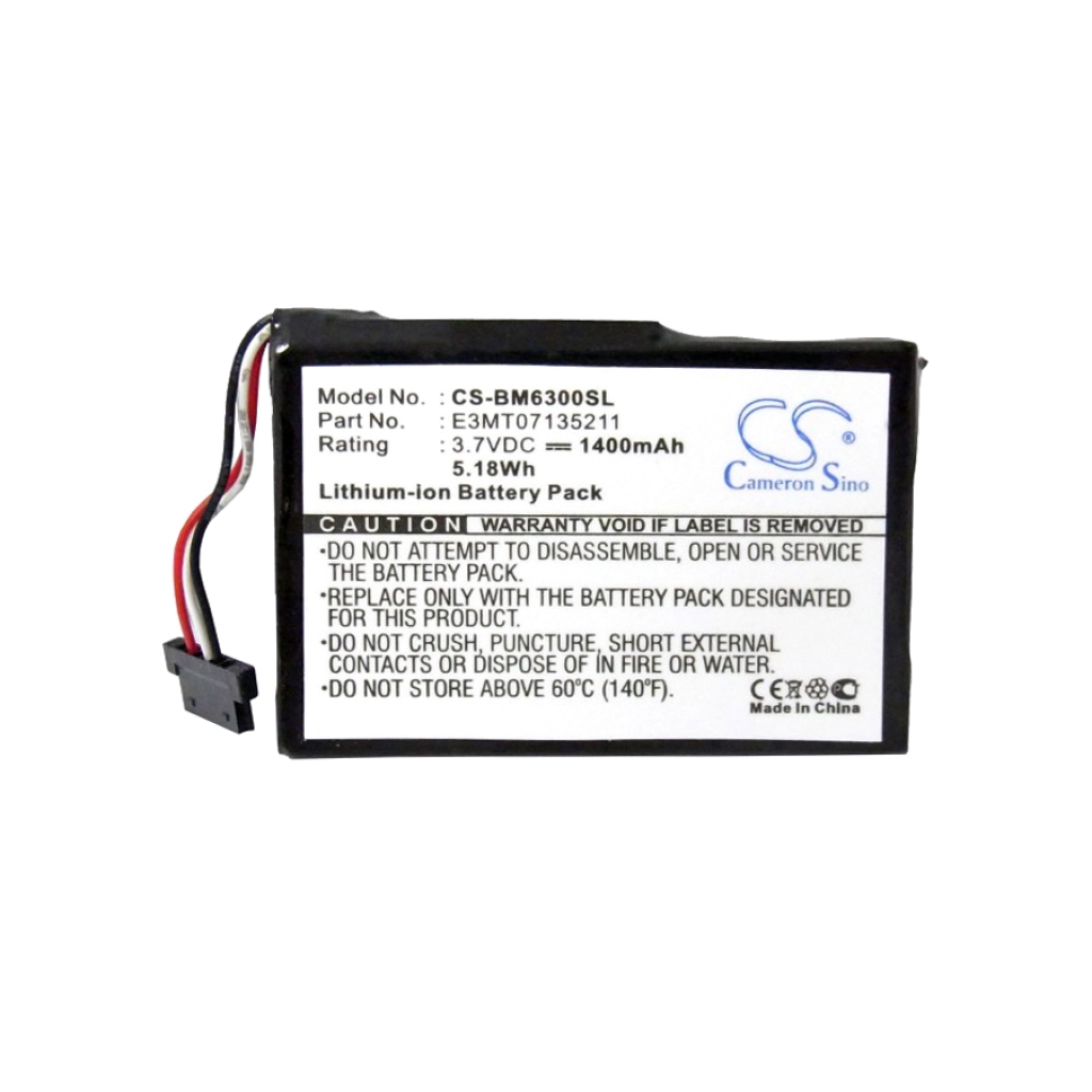 Batterijen GPS, Navigator Batterij CS-BM6300SL