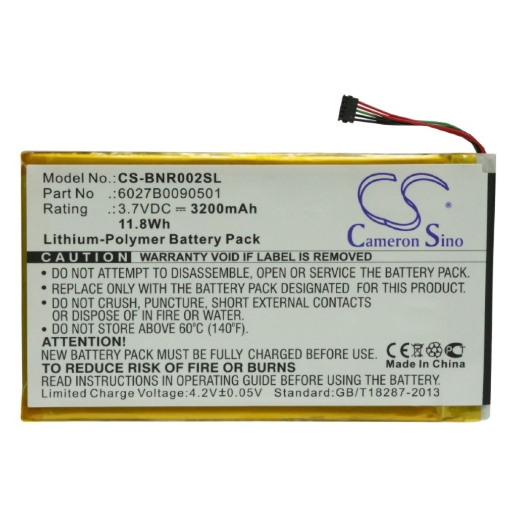 Ebook, eReader Batterij Barnes & noble CS-BNR002SL