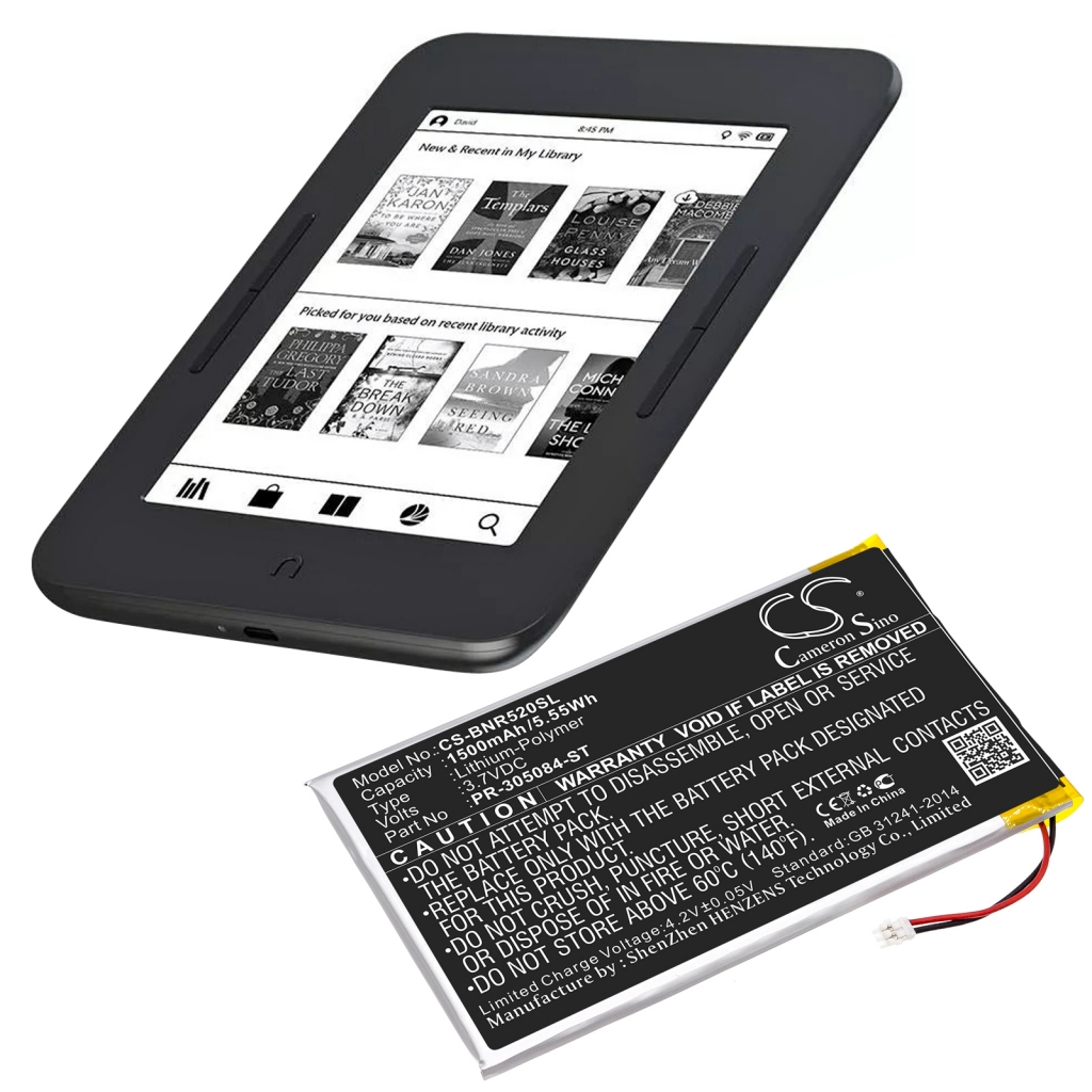 Ebook, eReader Batterij Barnes