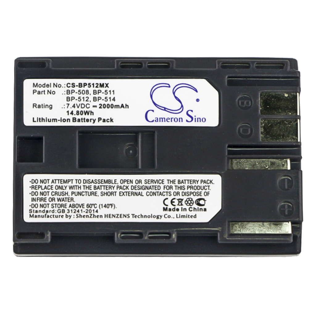 Batterij voor camera Canon MV750i