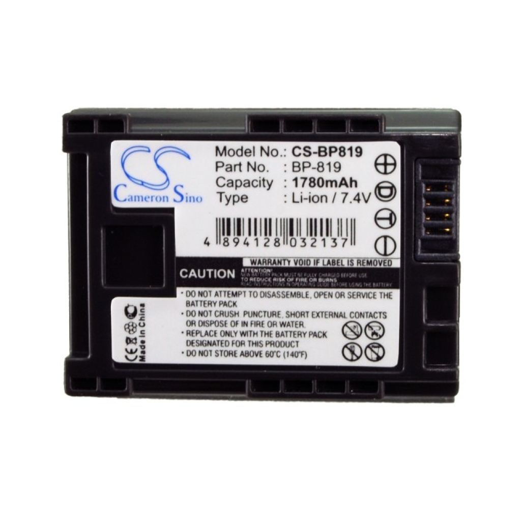 Batterij voor camera Canon CS-BP819